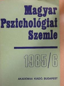 Bárkán György - Magyar Pszichológiai Szemle 1985/6. [antikvár]