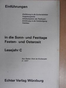 Einführungen in die Sonn- und Festtage [antikvár]
