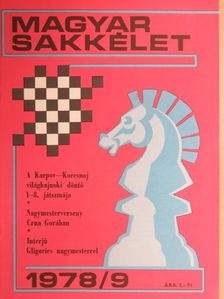 Barcza Gedeon - Magyar Sakkélet 1978. szeptember [antikvár]