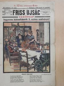 Lestyán Sándor - Friss Ujság Vasárnap 1938. január 16. [antikvár]