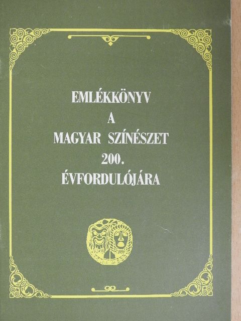 Cenner Mihály - Emlékkönyv a magyar színészet 200. évfordulójára [antikvár]