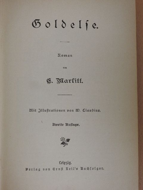 E. Marlitt - Goldelse (gótbetűs) [antikvár]