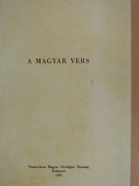 Balassa László - A magyar vers [antikvár]