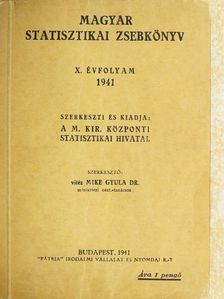 Magyar statisztikai zsebkönyv 1941. [antikvár]