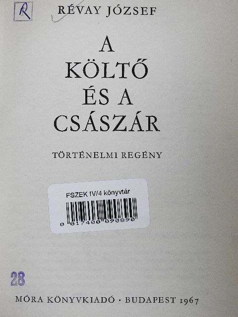 Révay József - A költő és a császár [antikvár]