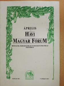 Bérczy Márton - Havi Magyar Fórum 1997. április [antikvár]