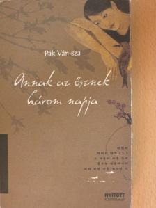 Pák Ván-sza - Annak az ősznek három napja [antikvár]