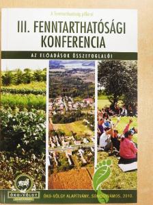 Hosszú Zoltán - III. Fenntarthatósági Konferencia [antikvár]