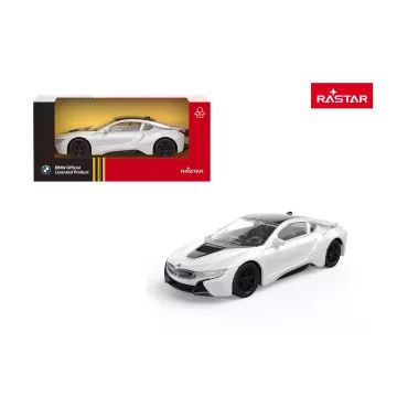 BMW i8 fém kisautó 1:43, fehér