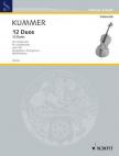 KUMMER - 12 DUOS FÜR 2 VIOLONCELLI OP.105 SPIELPARTITUR (BIRTEL / RICHTER)