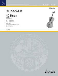 KUMMER - 12 DUOS FÜR 2 VIOLONCELLI OP.105 SPIELPARTITUR (BIRTEL / RICHTER)
