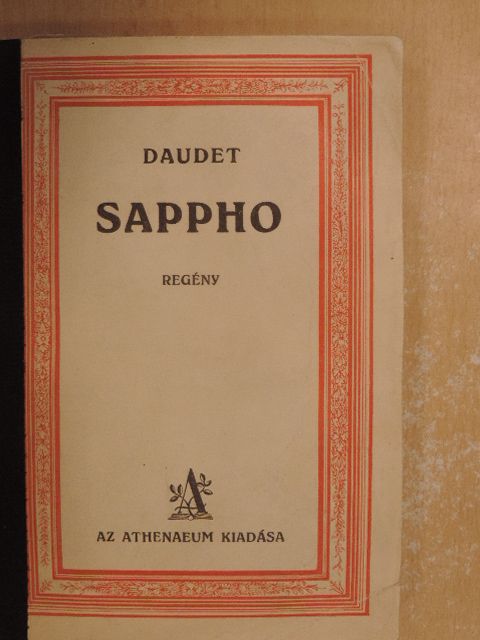 Daudet - Sappho [antikvár]