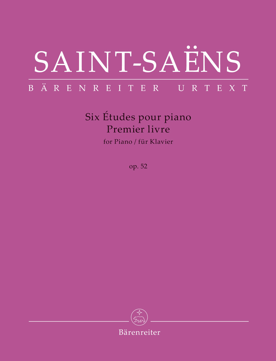 SAINT -SAENS - SIX ÉTUDES PUR PIANO. PREMIER LIVRE OP.52