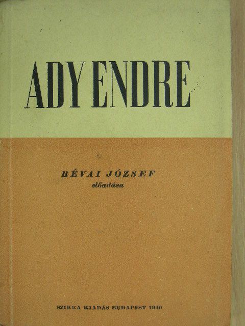 Révai József - Ady Endre [antikvár]
