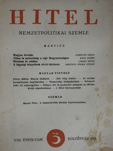 Csizmadia Andor - Hitel 1943. március [antikvár]