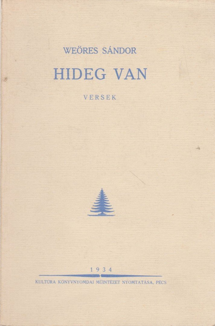 WEÖRES SÁNDOR - Hideg van (reprint) [antikvár]