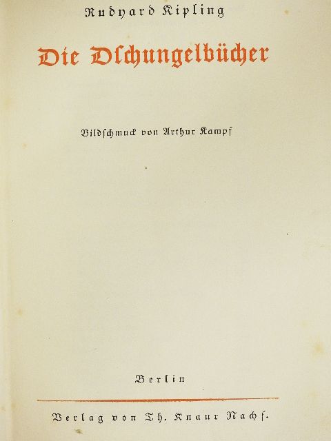 Rudyard Kipling - Die Dschungelbücher (gótbetűs) [antikvár]
