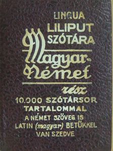 Lingua Liliput Zsebszótára - Magyar-német rész (minikönyv) [antikvár]