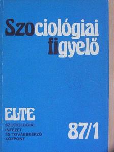 Benkő Zsuzsanna - Szociológiai figyelő 1987/1. [antikvár]