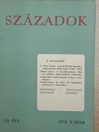 Ács Zoltán - Századok 1978/3. [antikvár]