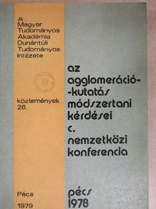 Daróczi Eta - Az agglomeráció-kutatás módszertani kérdései  [antikvár]