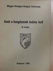 Ágoston László - Amit a horgásznak tudnia kell [antikvár]