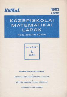 Fried Ervinné - Középiskolai matematikai lapok 1983/1. szám [antikvár]