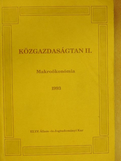 Foltyn Ferenc - Közgazdaságtan II. [antikvár]