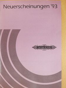 Neuerscheinungen/Neudrucke Frühjahr 1993 [antikvár]