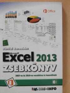 Bártfai Barnabás - Microsoft Excel 2013 zsebkönyv [antikvár]
