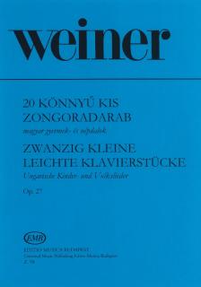 WEINER, LEO - 20 KÖNNYŰ KIS ZONGORADARAB OP.27