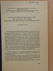 Heinz Löwe - Das Karlsbuch Notkers von St. Gallen und Sein zeitgeschichtlicher Hintergrund (dedikált példány) [antikvár]