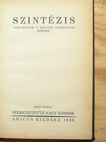 Biró Pál - Szintézis I. [antikvár]