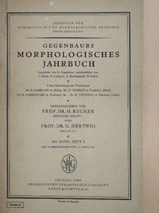 A. Kaneff - Gegenbaurs Morphologisches Jahrbuch [antikvár]