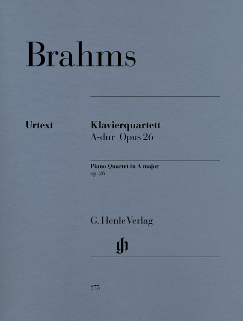 BRAHMS... - KLAVIERQUARTETT A-DUR OP.26 URTEXT (KRELLMANN/THEOPOLD)