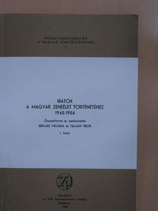 Iratok a magyar zeneélet történetéhez 1945-1956 I. (dedikált példány) [antikvár]
