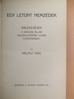 Halász Imre - Egy letünt nemzedék [antikvár]