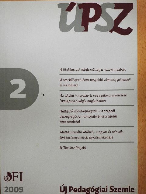 Eszik Zoltán - Új Pedagógiai Szemle 2009/2. [antikvár]