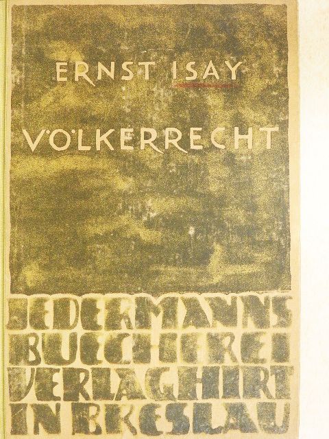 Ernst Isay - Völkerrecht [antikvár]