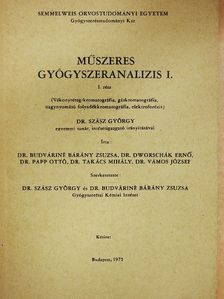 Dr. Budaváriné Bárány Zsuzsa - Műszeres gyógyszeranalízis I. [antikvár]