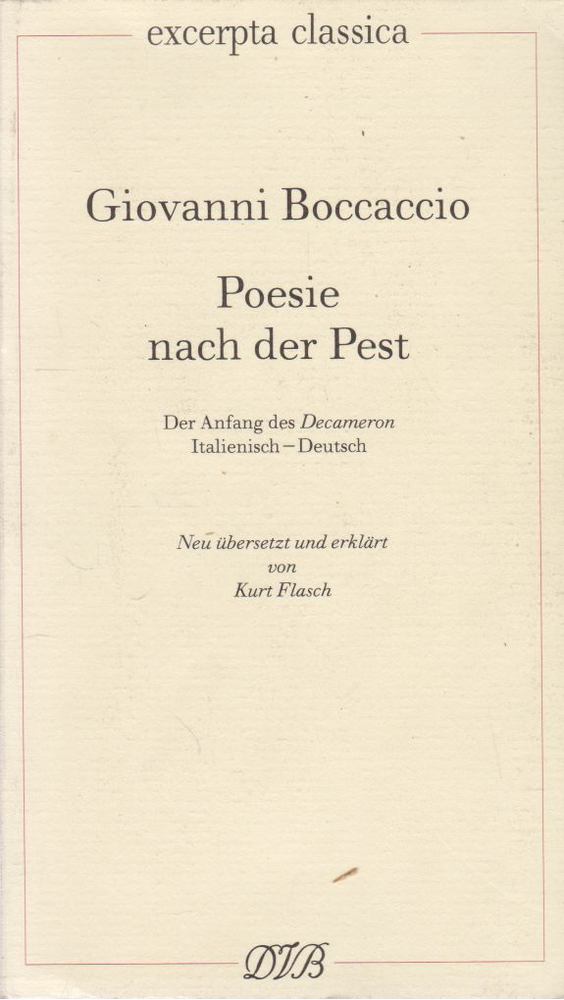 Giovanni Boccaccio - Poesie nach der Pest [antikvár]