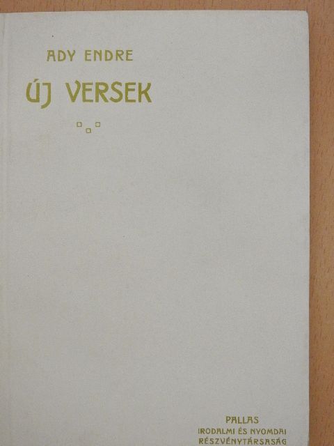 Ady Endre - Új versek [antikvár]