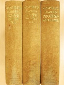 Maximilian Harden - Köpfe I-III. [antikvár]