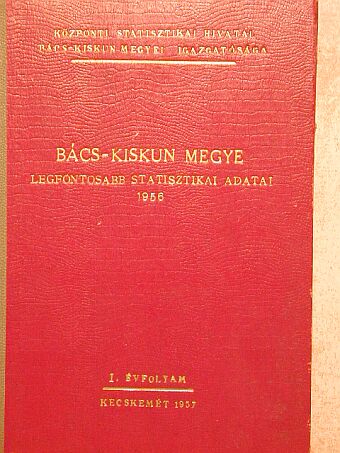 Bács-Kiskun megye fontosabb statisztikai adatai [antikvár]