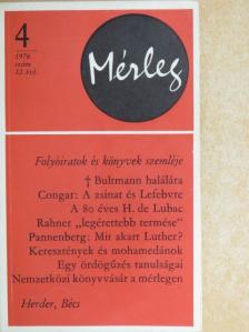 W. Pannenberg - Mérleg 1976/4. [antikvár]