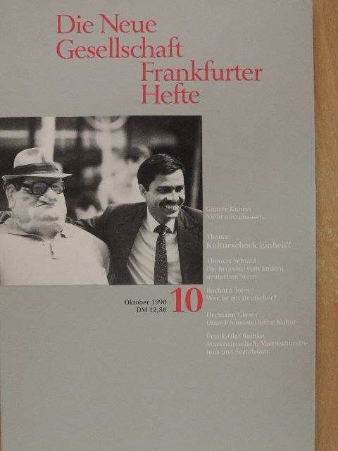 Barbara John - Die Neue Gesellschaft/Frankfurter Hefte 1990/10. [antikvár]