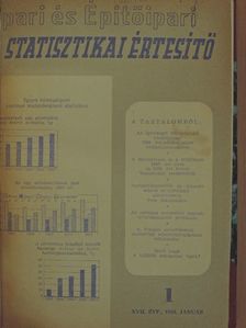 Braunitzer Rezső - Ipari és Építőipari Statisztikai Értesítő 1966. január-december [antikvár]