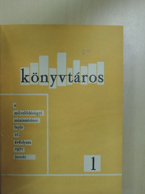 Cserháti János - Könyvtáros 1971. január-december [antikvár]