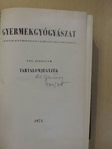 Ágfalvy Rózsa - Gyermekgyógyászat 1974-1975. február-november [antikvár]