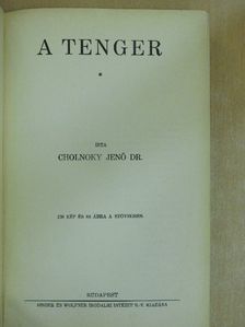 Dr. Cholnoky Jenő - A tenger [antikvár]